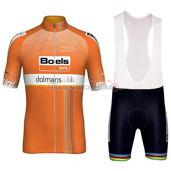 Abbigliamento Ciclismo Boels Dolmans Manica Corta 2018 Arancione